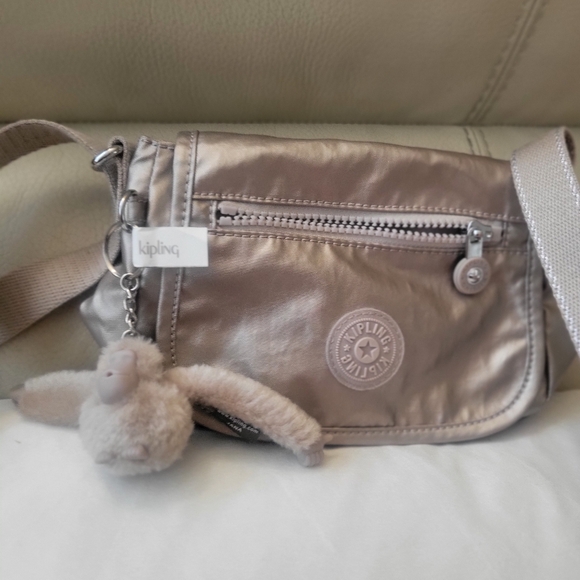 Kipling Metallic Crossbody Bag - Picture 1 of 9
